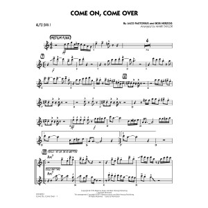 Come On, Come Over - Alto Sax 1
