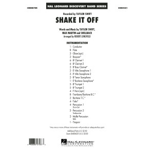 Shake It Off - Conductor Score (Full Score)