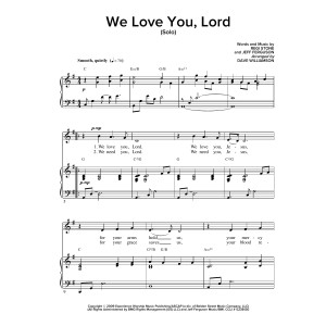 We Love You Lord