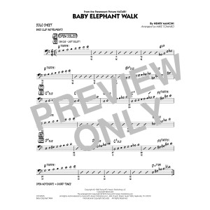 Baby Elephant Walk - Bass Clef Solo Sheet