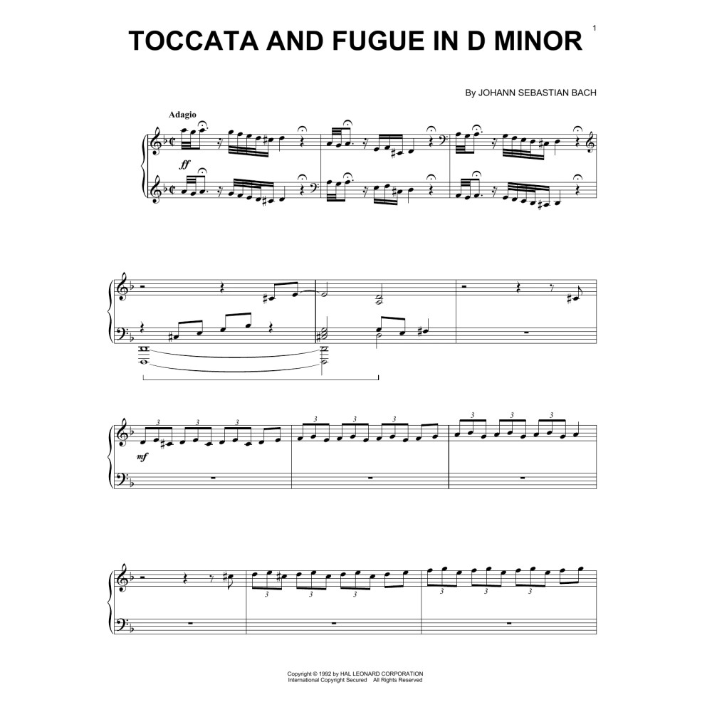 Toccata And Fugue In D Minor