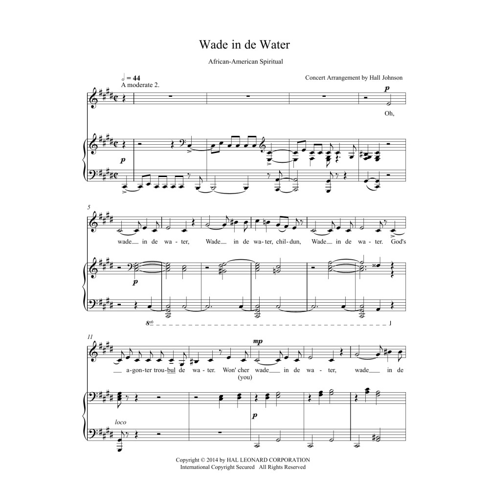 Wade in de Water (C-sharp minor)