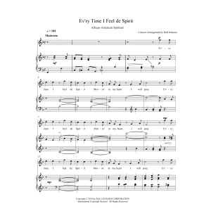 Ev'ry Time I Feel de Spirit (F)