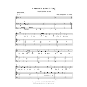 I Been in de Storm So Long (D minor)