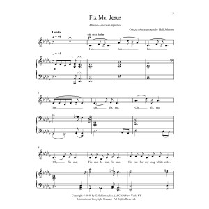 Fix Me, Jesus (D-flat)