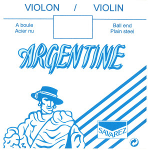 Cuerda argentina Re para violín con bola