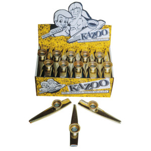 Box of 22 Metal Kazoos