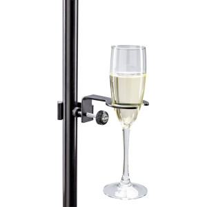 Km Black Stemmed Glass Holder
