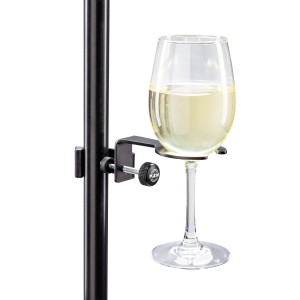 Km Black Stemmed Glass Holder