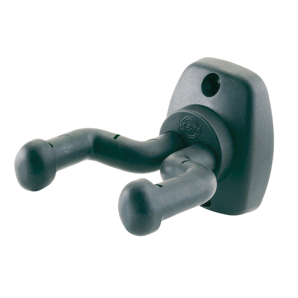 Soporte de pared KM para guitarra frontal negro