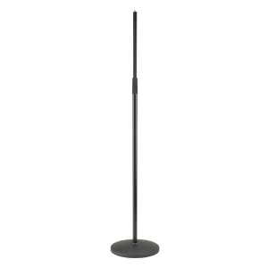 Right-handed black mic stand support