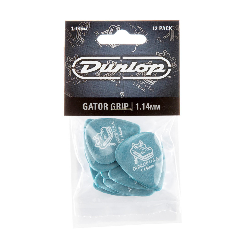 Pack of 12 Dunlop Gator Grip 114 Mediator Picks