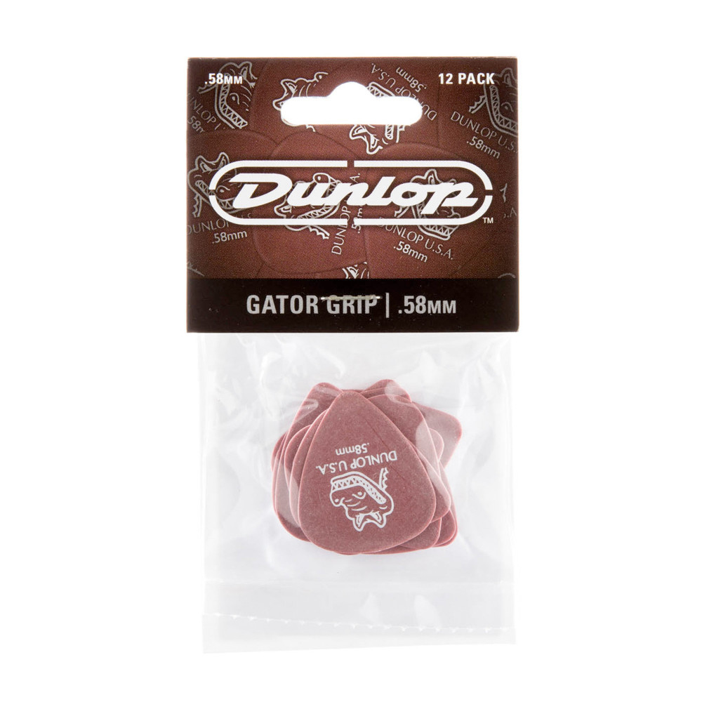 Pack of 12 Dunlop Gator Grip 0.58 Mediator Picks