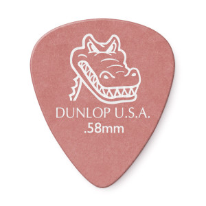 Paquete de 12 plectros Dunlop Gator Grip 0,58