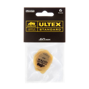 Pack of 6 Dunlop Ultex Std 060 picks
