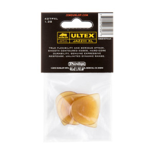 Pack of 6 Dunlop Ultex Jazz III Plectrums