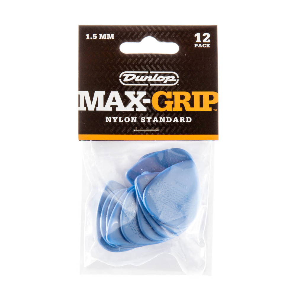 Paquete de 12 púas Dunlop Max-Grip 1,50