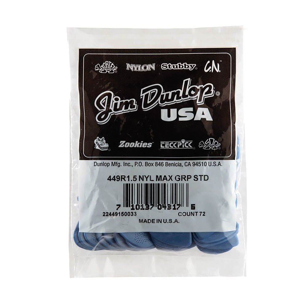 72-pack Mediator Dunlop Max-Grip 150 picks