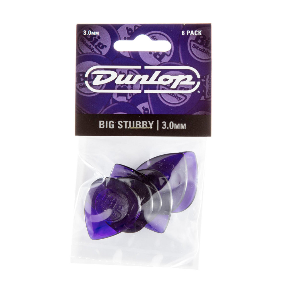 Paquete de 6 Dunlop Bigstubby Med Púrpura 300