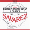 Juego Savarez Bajo de 6 Cuerdas 75 cm