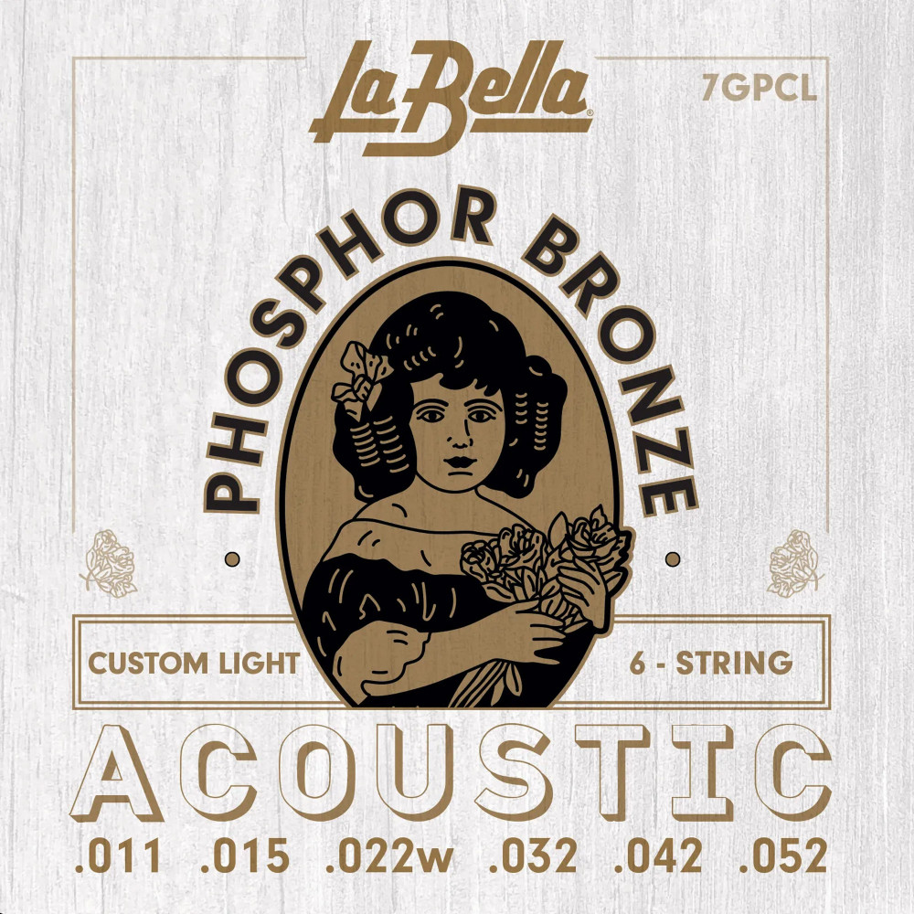 La Bella Phosphor Bronze Acoustic String Set 11-52