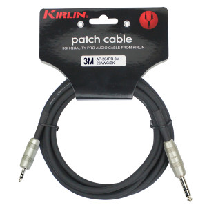 Cable de parche Kirlin 3 m Jack S-jack 3,5 S