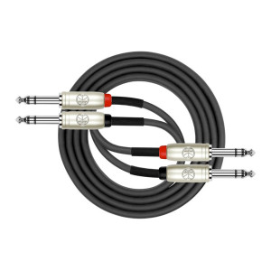 Kirlin 2xtrs-2xtrs Patch Cable 2 m Black
