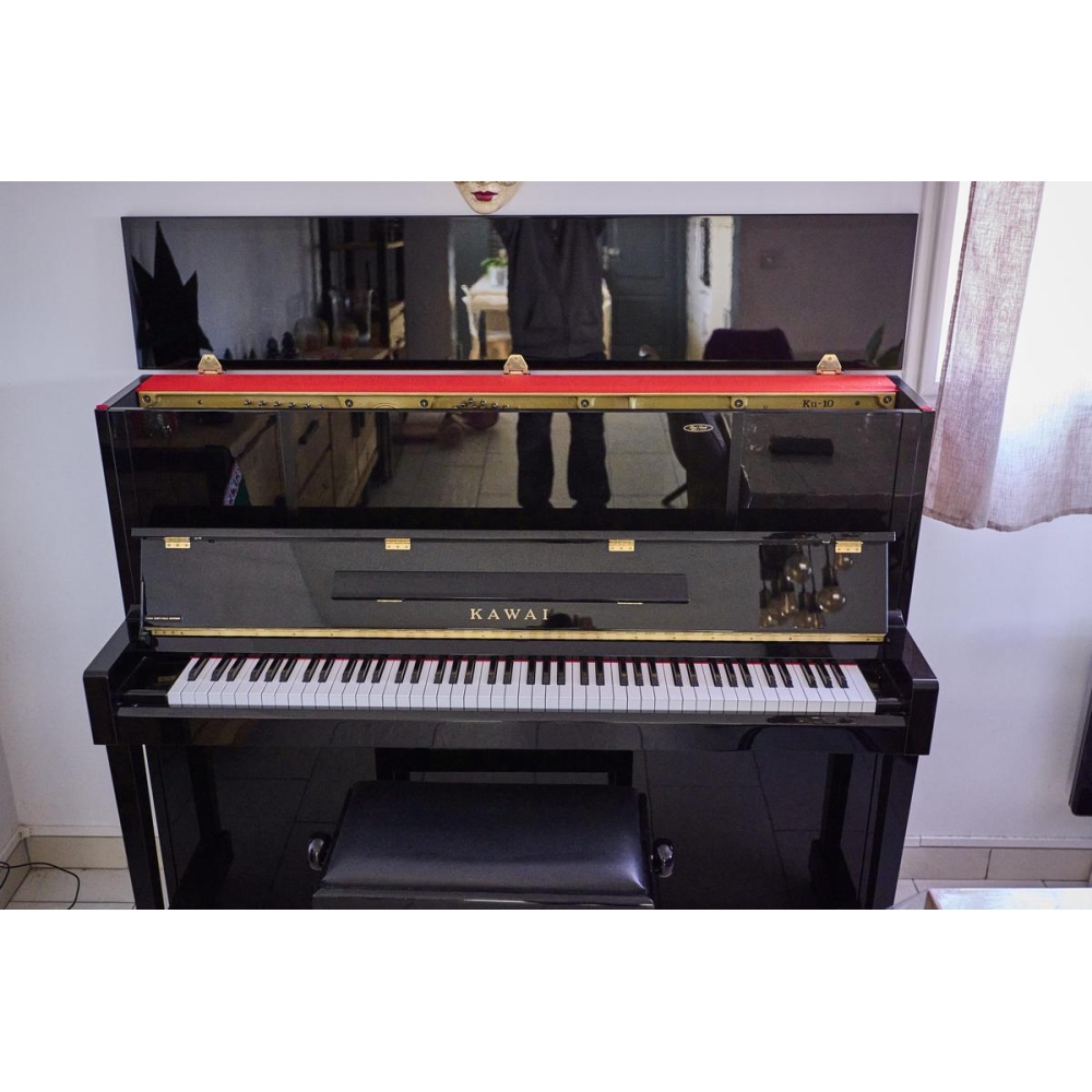Kawai ku-10 - piano vertical negro lacado