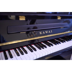 Kawai ku-10 - piano droit noir laqué