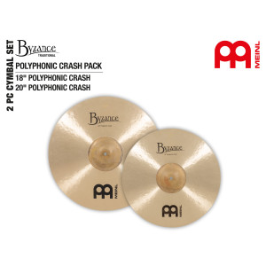 Pack of 2 Meinl Byzance Poly Crash Cymbals