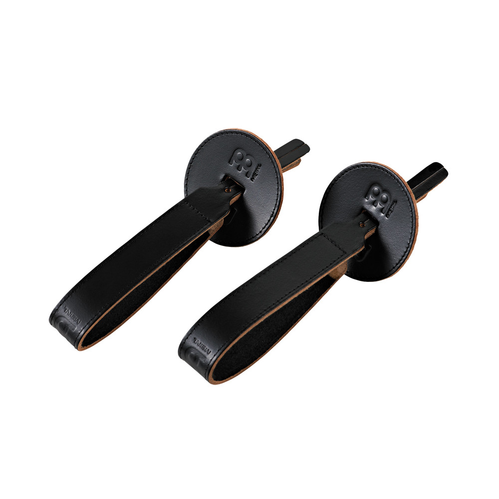 Pair of Black Cymbal Leather Handles