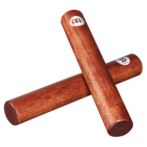 Pair of Meinl African Claves, Walnut Finish