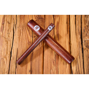 Pair of Meinl Claves Natural Hardwood