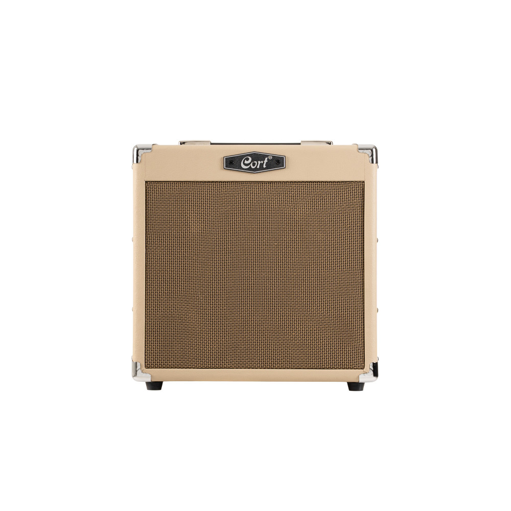 Amplificador de guitarra Cort 15W Reverb White Sand