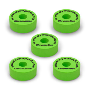 Set de 5 pads Cympad Chromatics verdes
