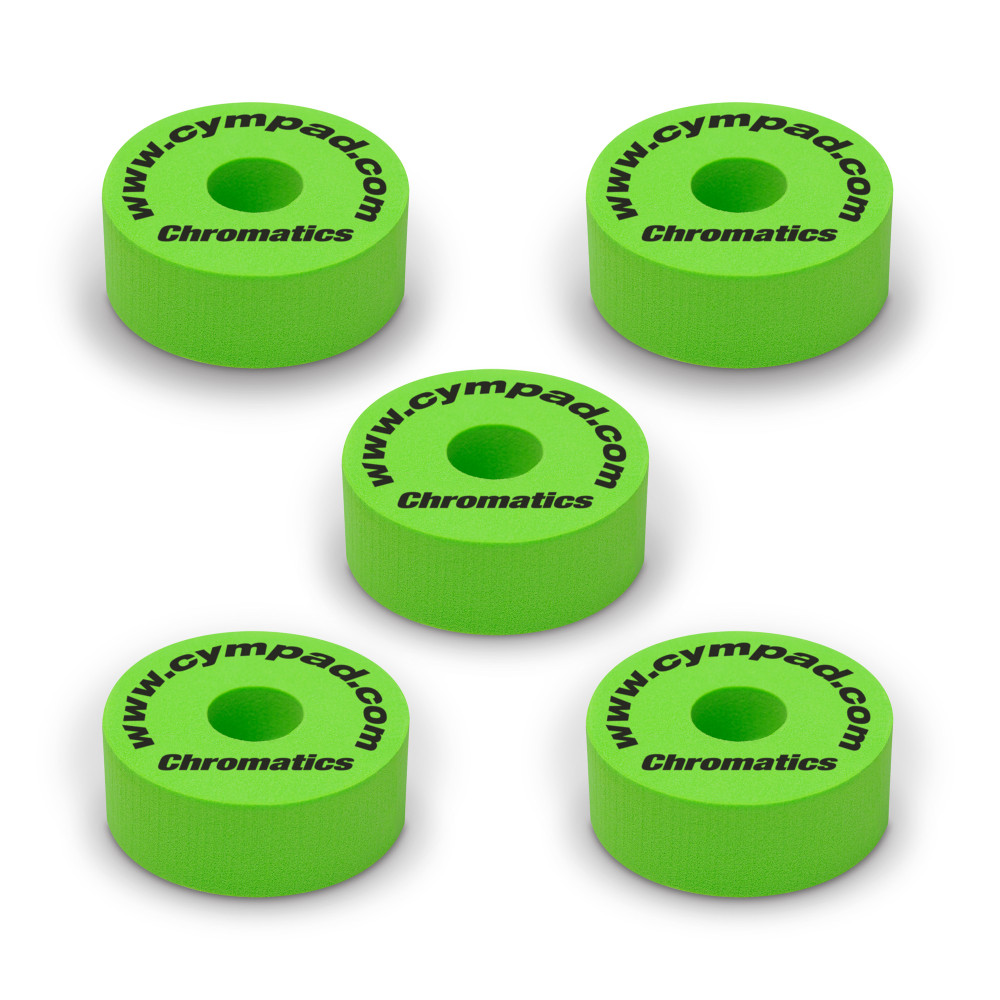 Set of 5 Cympad Chromatics Green Pads