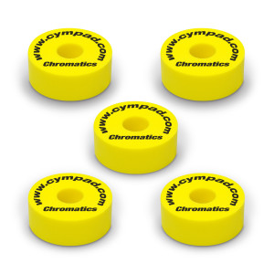 Set de 5 pads Cympad Chromatics amarillo