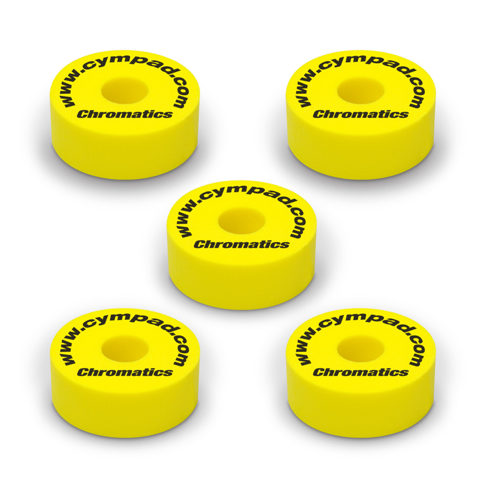 Set of 5 Cympad Chromatics Yellow Pads