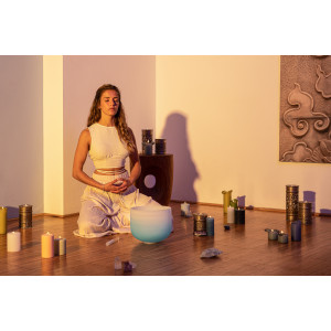 Sonic Crystal Singing Bowl 10" Light Blue