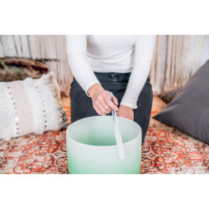 Singing Bowl Sonic Crystal 11" Green
