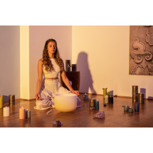 Singing Bowl Sonic Crystal 12" Yellow