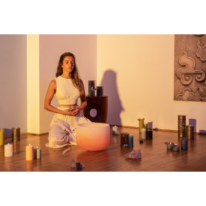 Sonic Crystal Singing Bowl 13" Orange