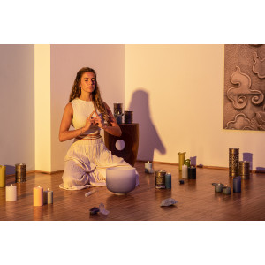 Singing Bowl Sonic Cristal 9" Dark Bl