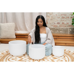 Set Singing Bowl Sonic Energy Crystal
