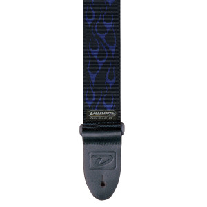 Courroie Dunlop Flamme Noir Et Bleu