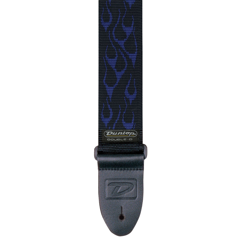Dunlop Black and Blue Flame Strap