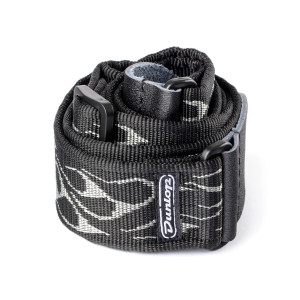 Dunlop Flame Strap Black And Grey