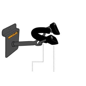 Hercules Dsp57sb Wall-Mounted Violin Support