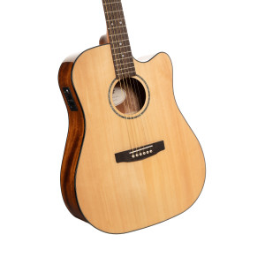 Guitare Cort Earth60ce Naturel Brillant