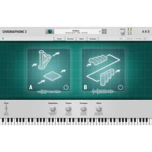 Chromaphone 3 es un software de modelado físico que proporciona una increíble variedad de sonidos de percusión y de 